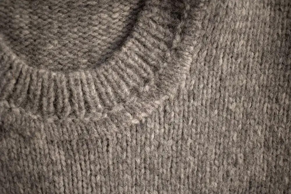 Close up texture of premium natural wool yarn